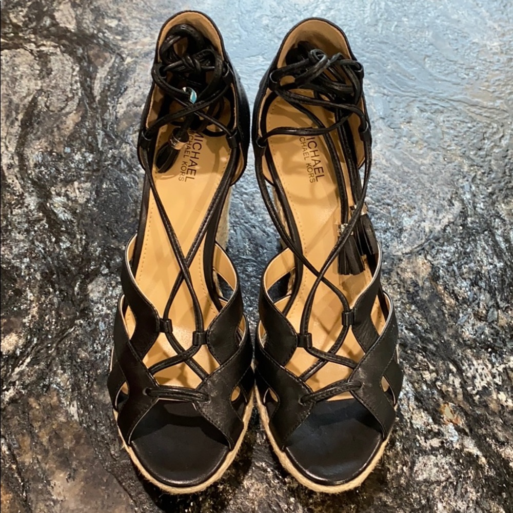 MICHAEL KORS Lace-Up Wedge